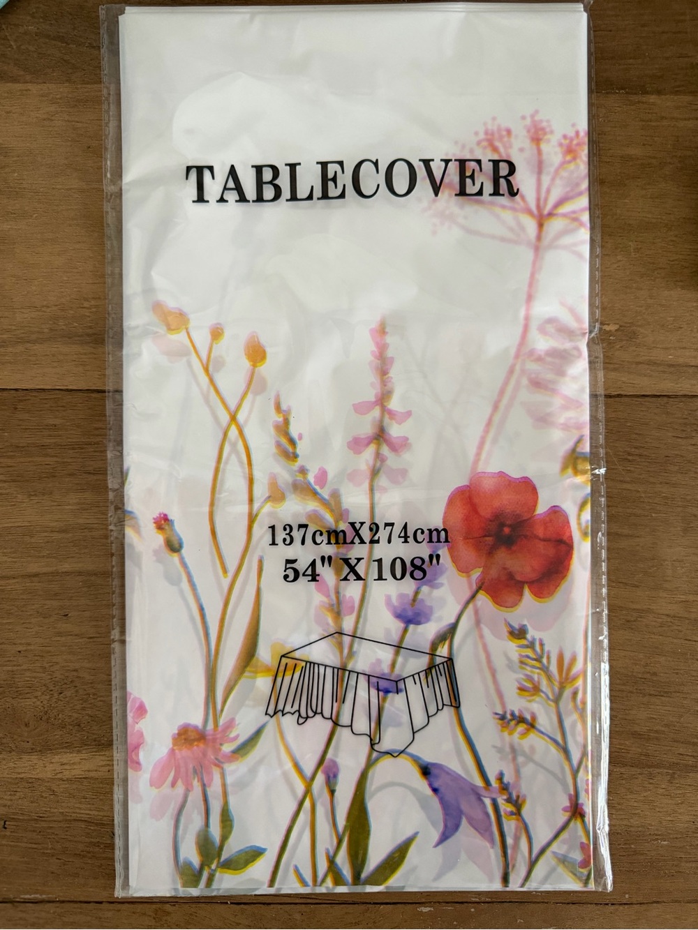 Floral Printed Tablecover BRAND NEW